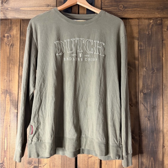 Dutch Bros Other - Dutch Bros Olive Green Sweatshirt